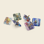 Small Glass/Metal Dreidel - Assorted Colors