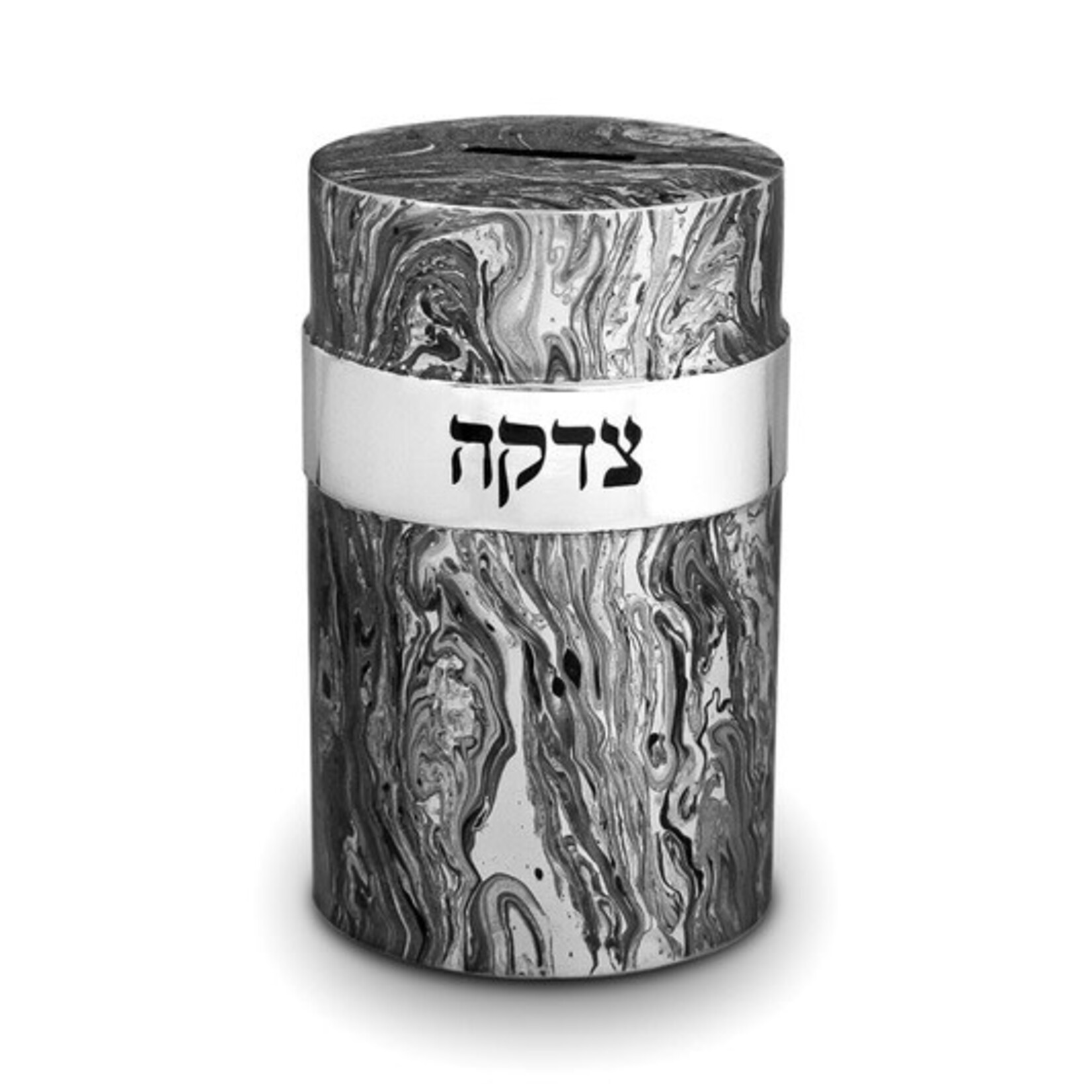 Black and Silver Marble Charity Box