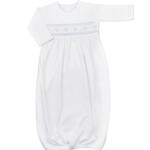 Smocked Argyle Baby Boy Pima Cotton Daygown