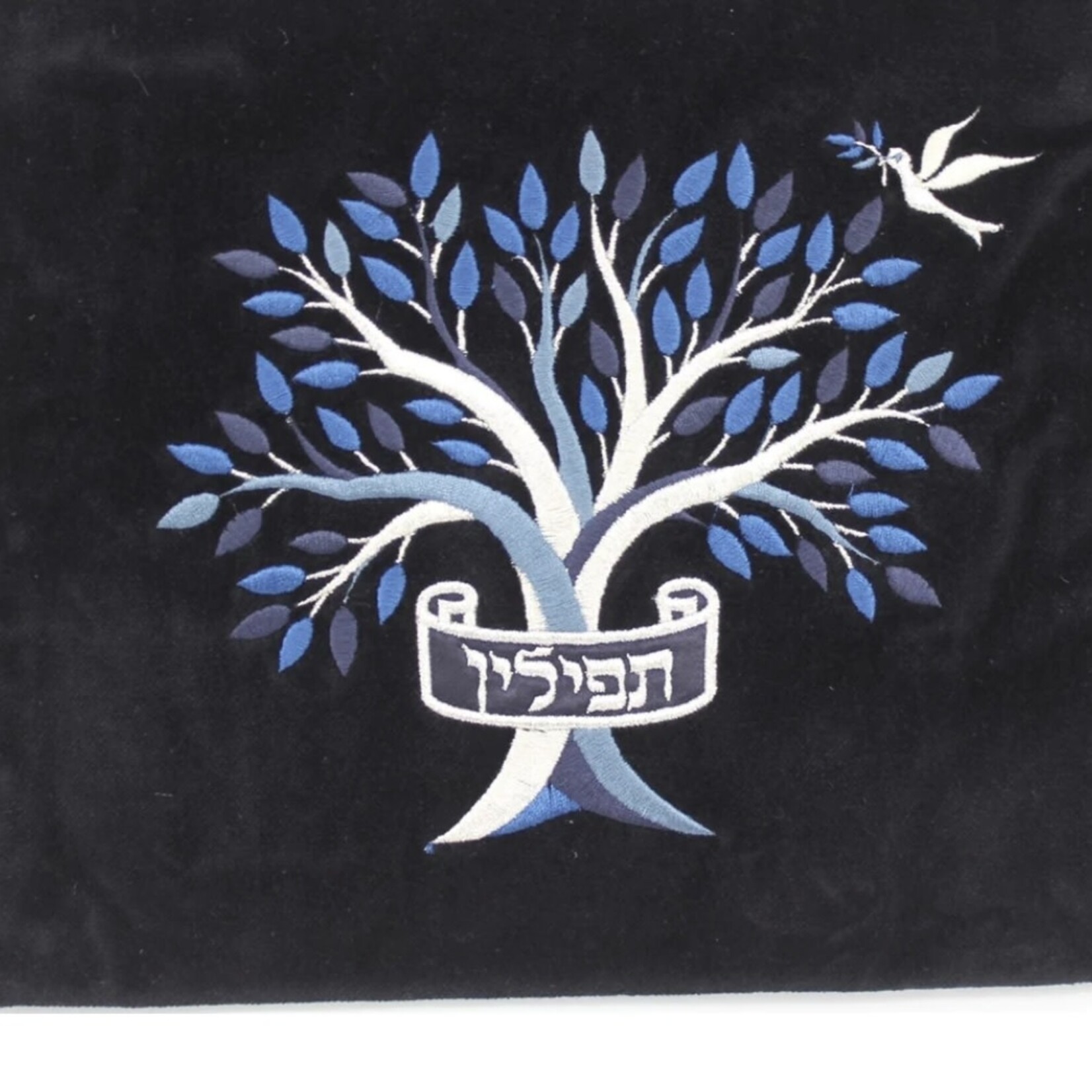Tefillin Bag - Tree of Life - Black