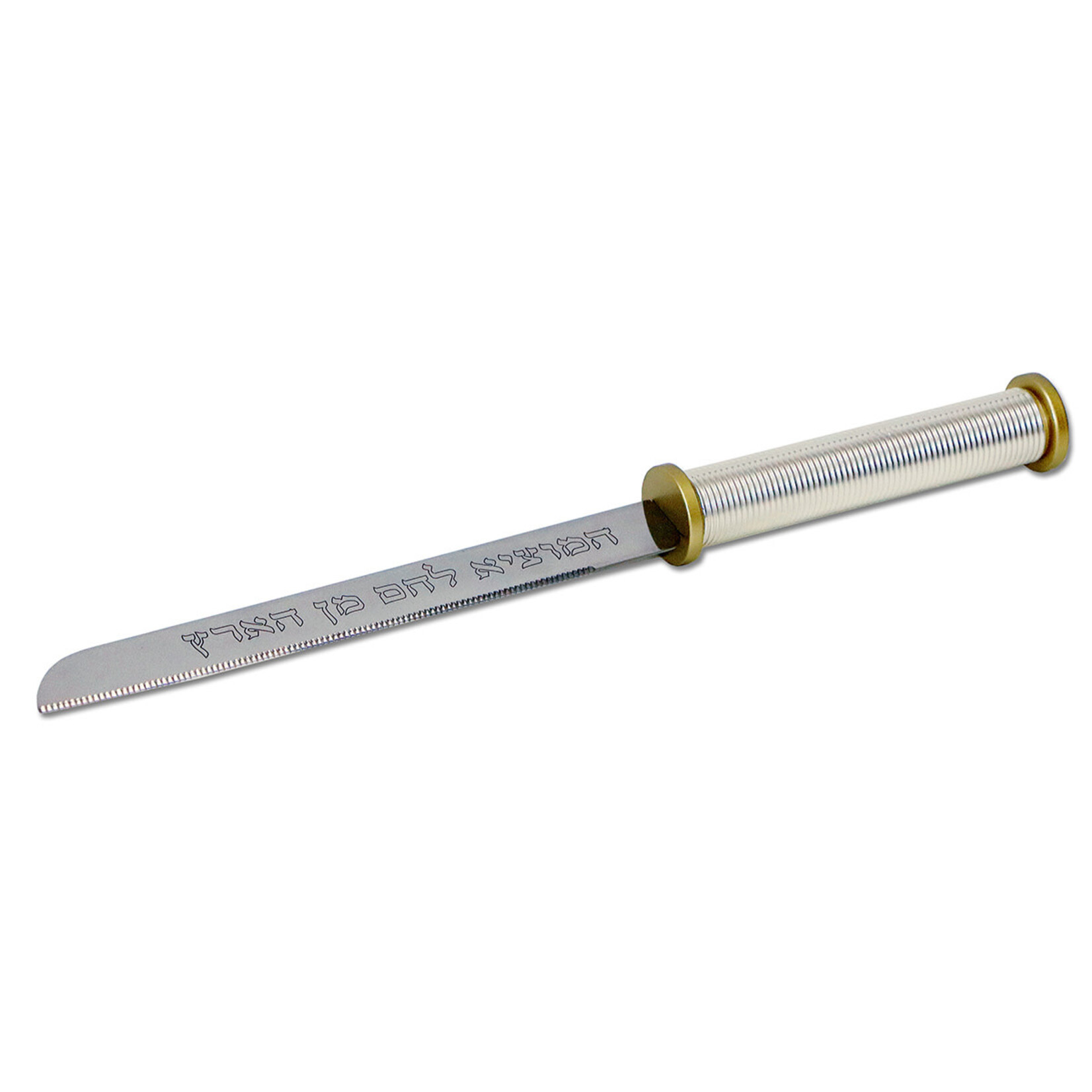 Shabbat Challah Knife - Gold Ring