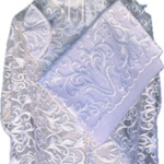 White Lace Floral Talit (129)