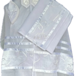 White Spiral on White Chiffon