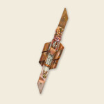 Copper Mezuzah with Curled Copper Edges