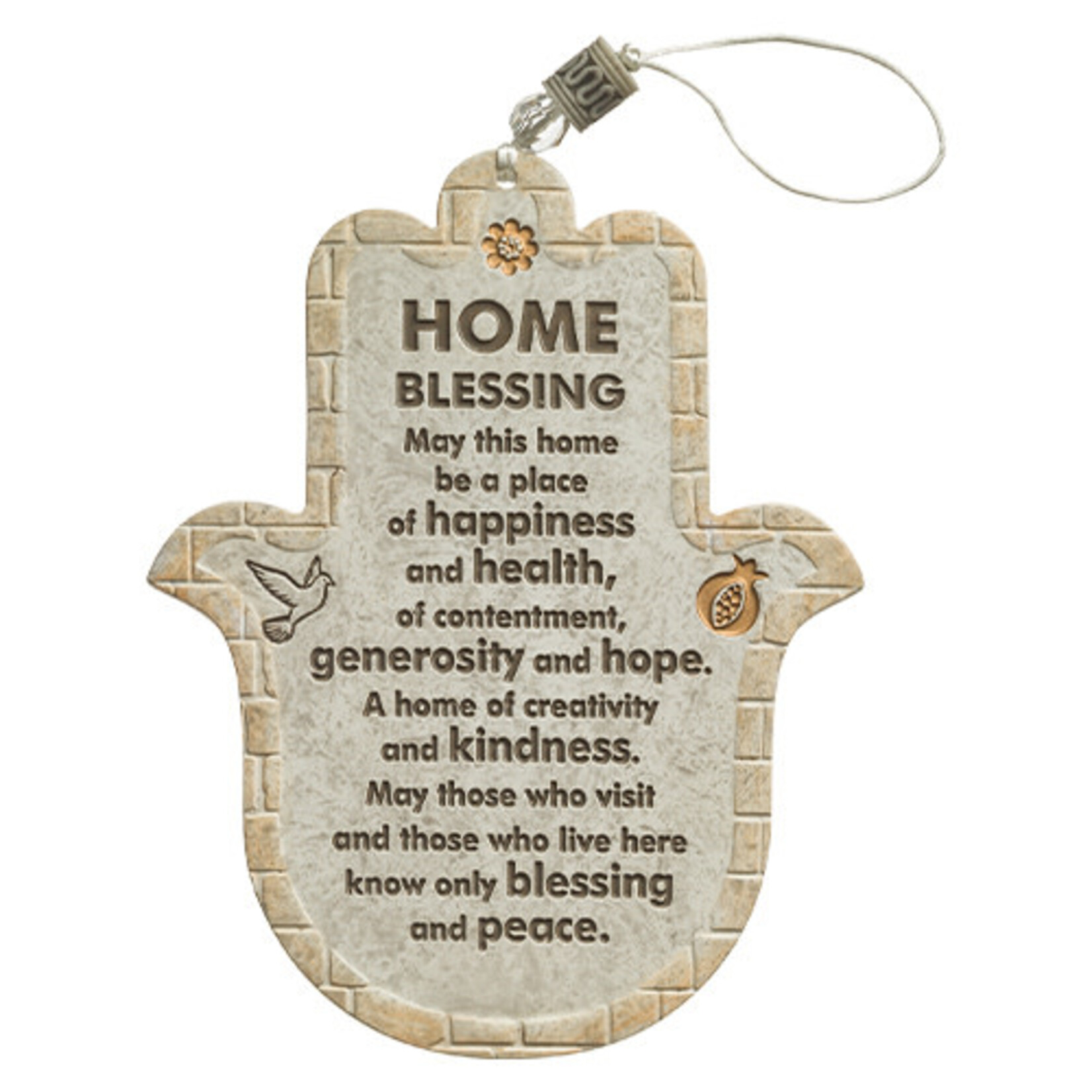 Hamsa with English Home Blessing
