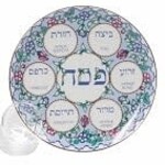 Floral Seder Plate