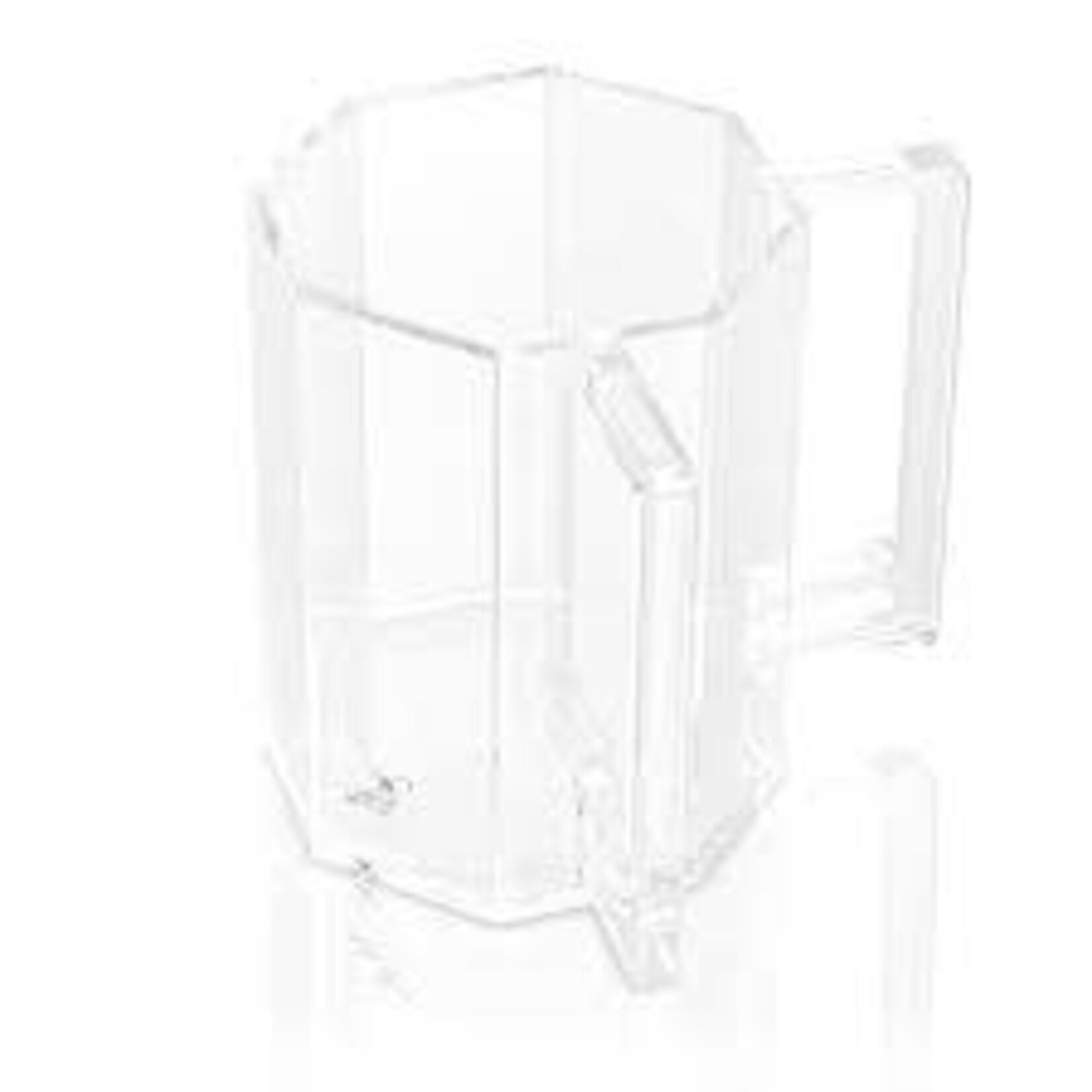 Lucite Hexagon Wash Cup - Marble