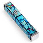 Chagall Turquoise Mezuzah - Silver - 12cm