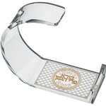 Lucite Wine Bottle Stand w/Blessing - Gold