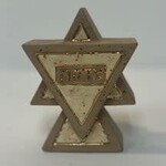 Made in Israel Hand Made Star Shaped Ceramic Tzedakah Box - Neutral