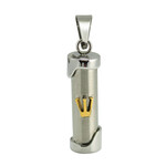 Mezuzah Pendant w/ Chain - Stainless Steel
