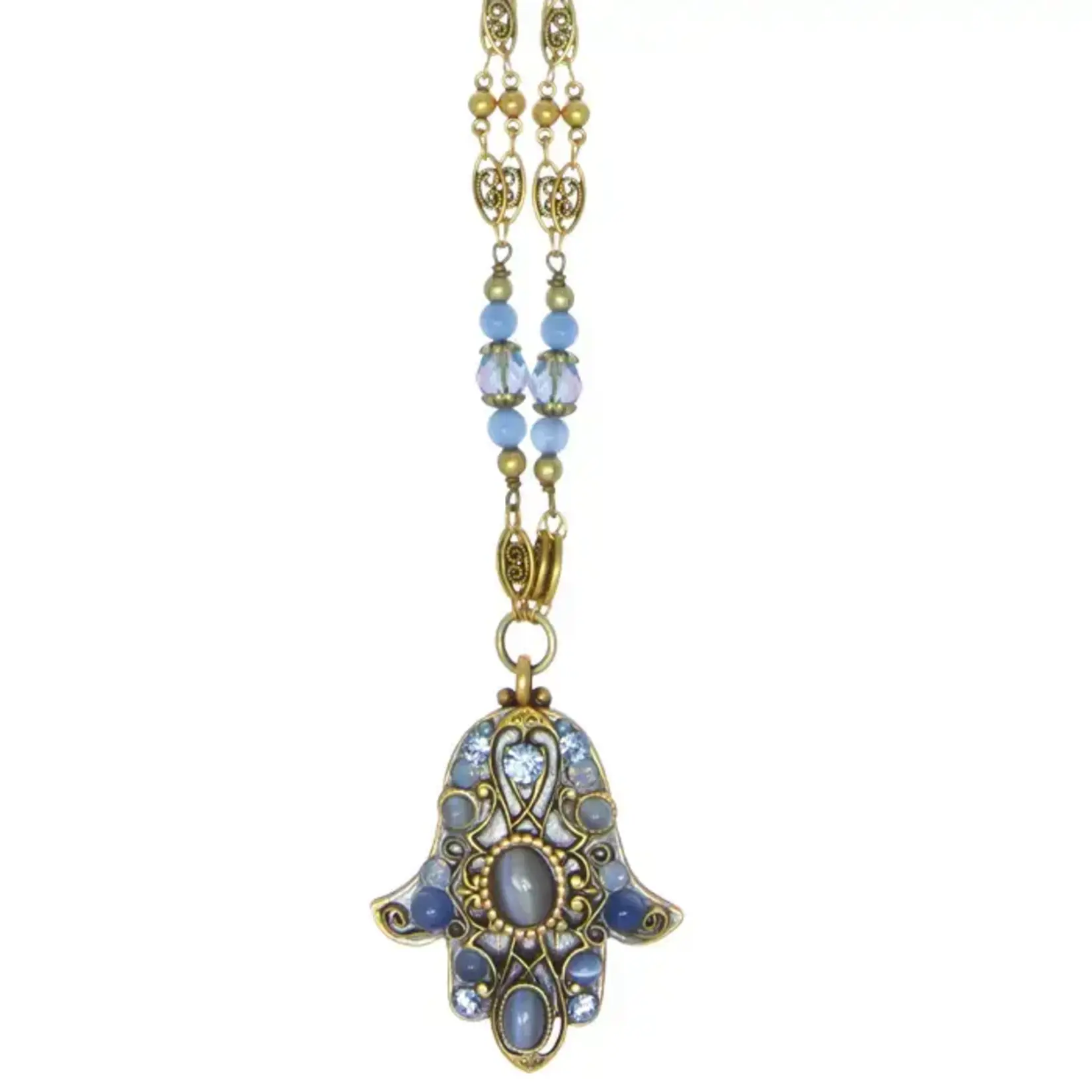 Bluebell Hamsa Necklace by Michal Golan