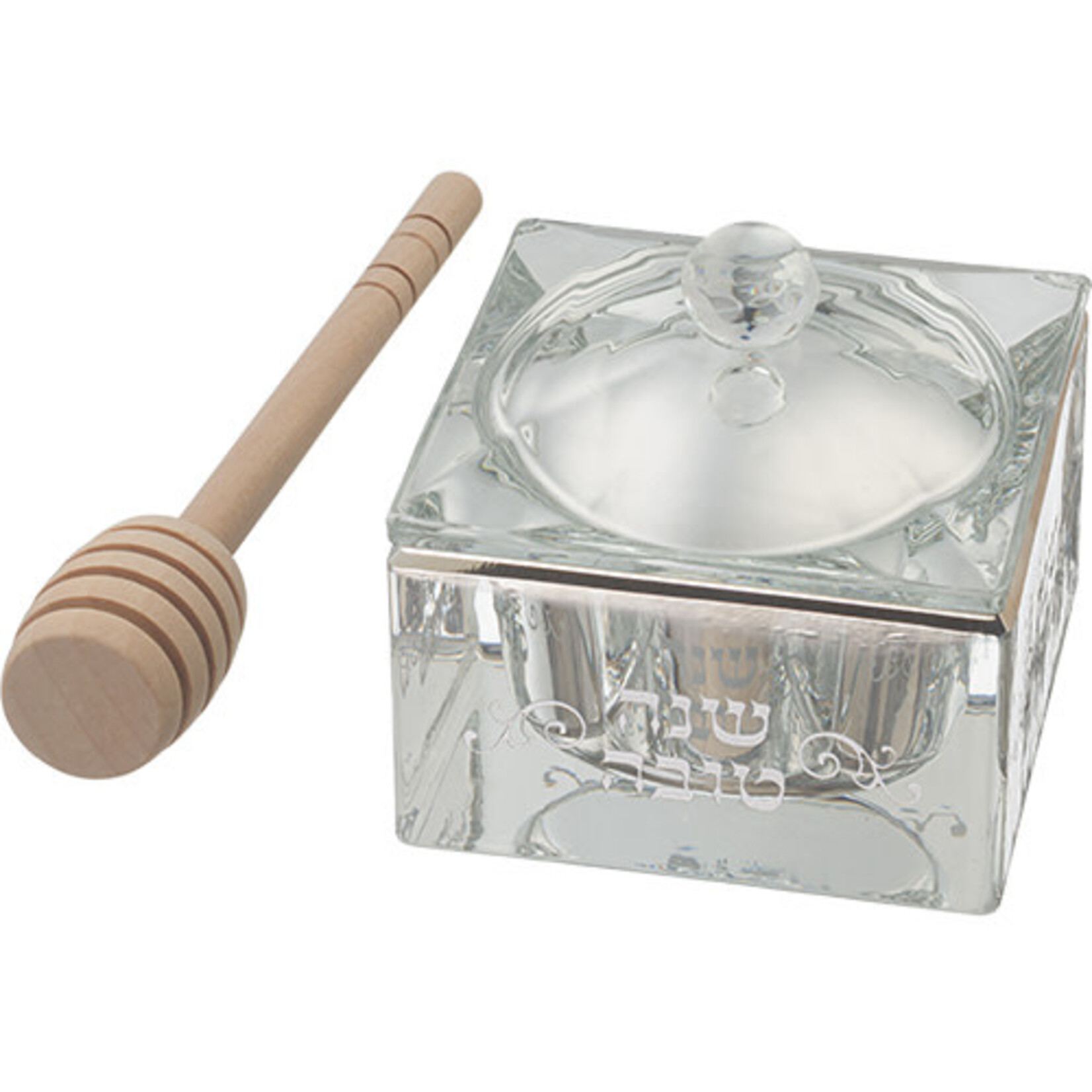 Simple Crystal Honey Dish