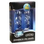 2-Pk. Clear Lights Glass  - 4" (Wide Twist Shape)