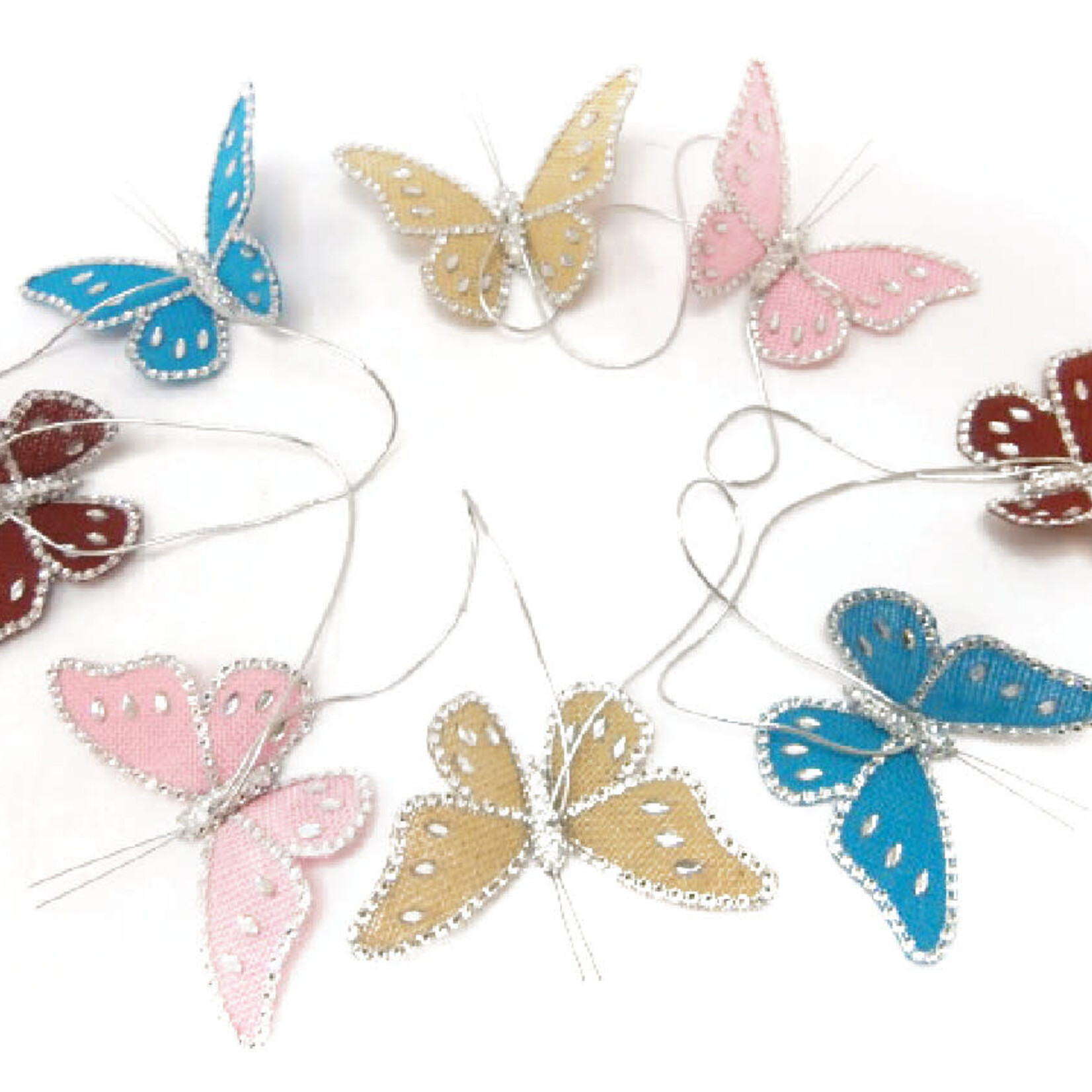 9' Butterfly Garland with 8 6" Butterflies