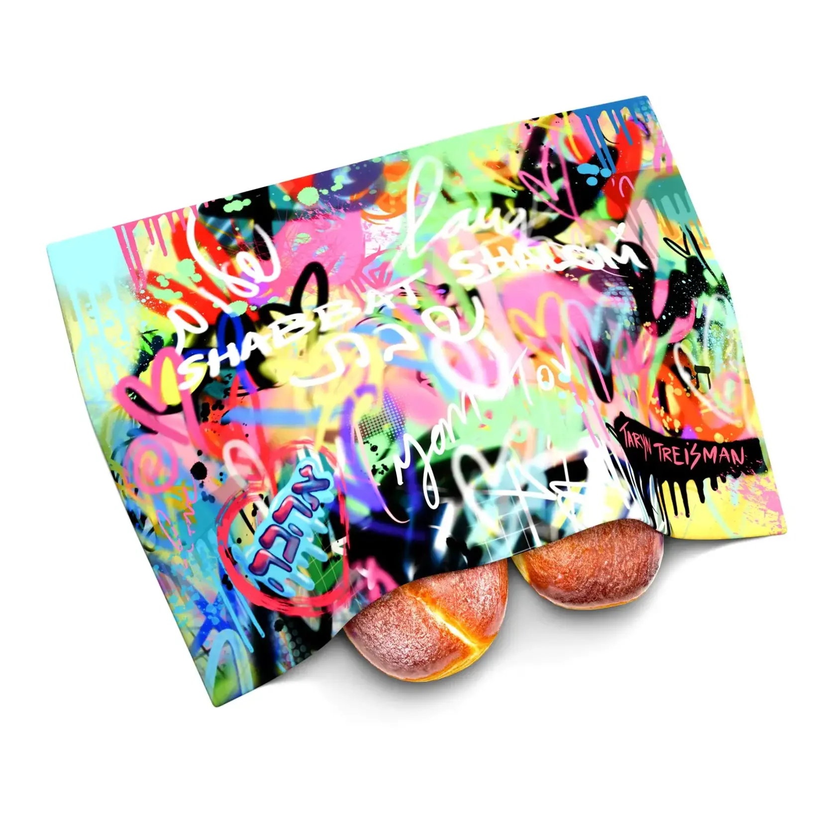 Graffiti Love Challah Cover