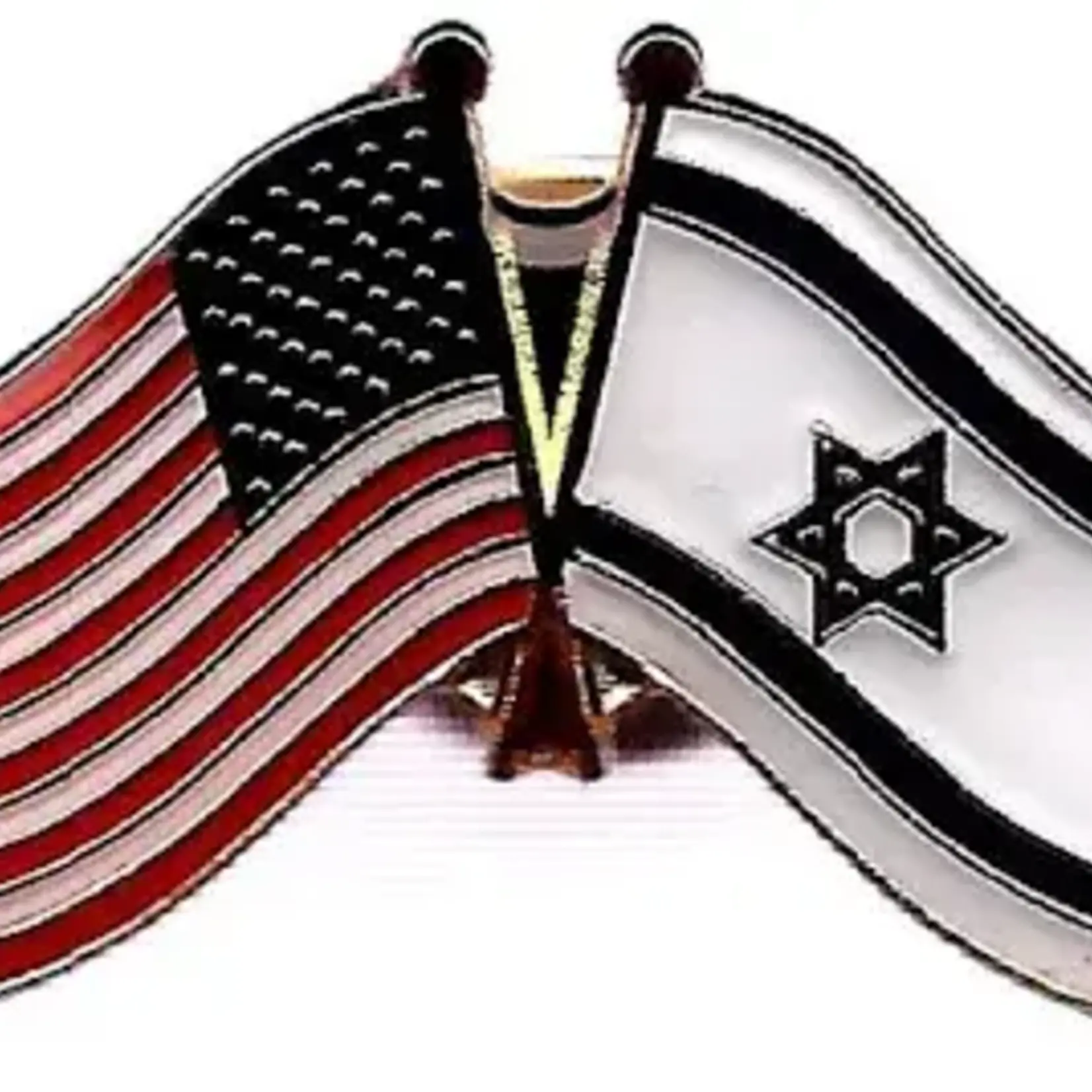 Israeli American Flag Lapel Pin