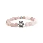 Rose Quartz Star of David Bracelet