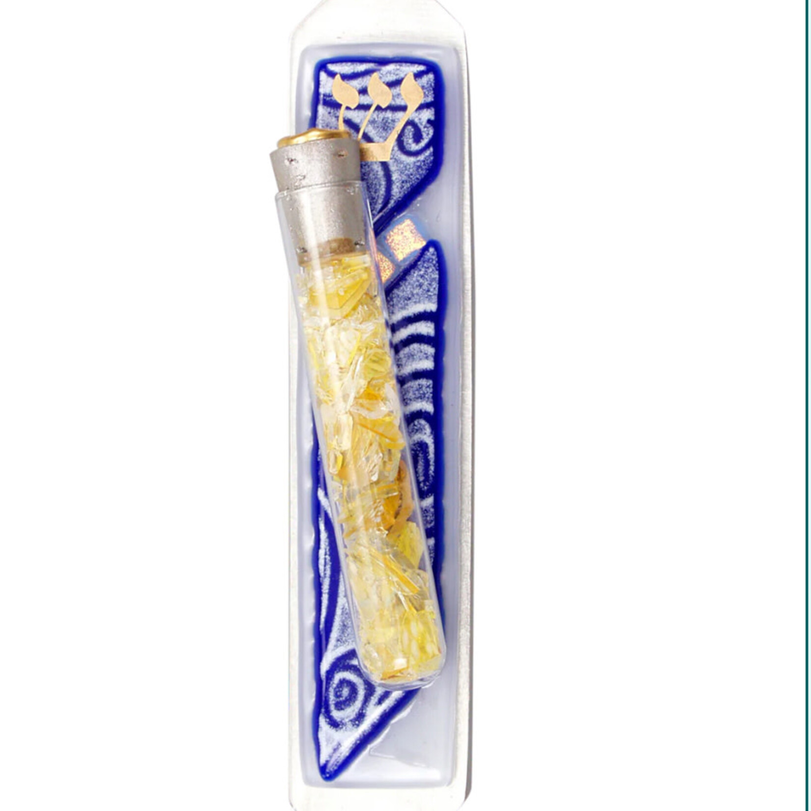 Vortex Blue Wedding Mezuzah