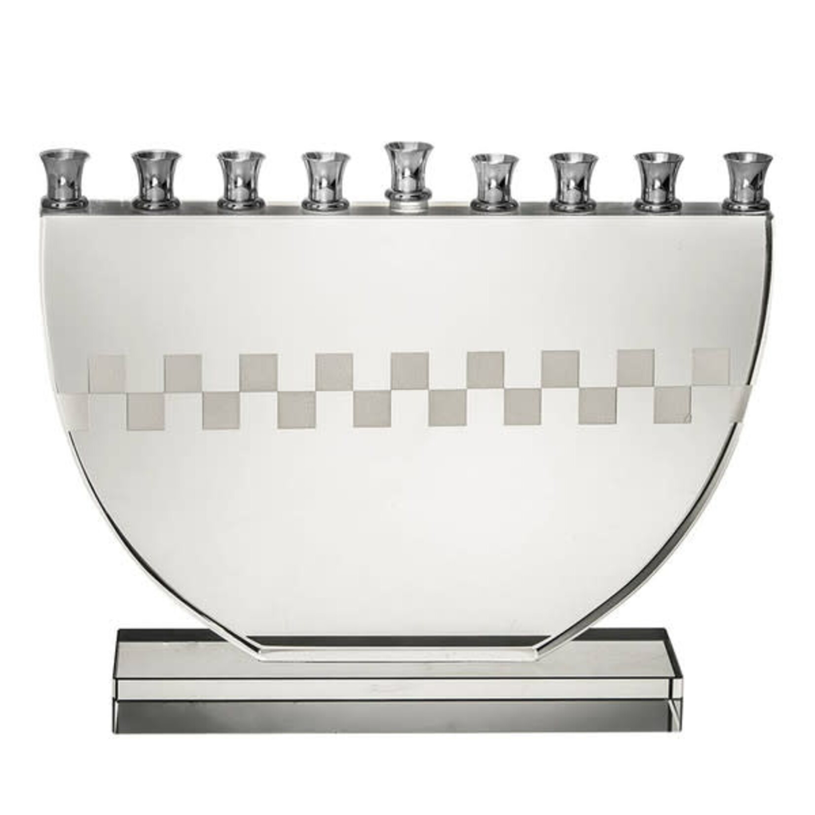 Checkered Crystal Menorah