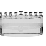 Crystal Clear Ice Menorah