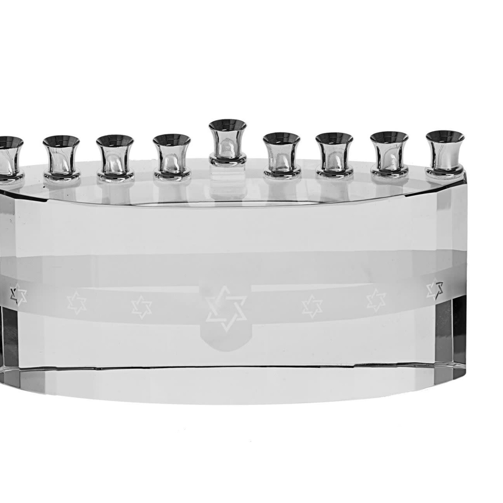 Crystal Clear Ice Menorah