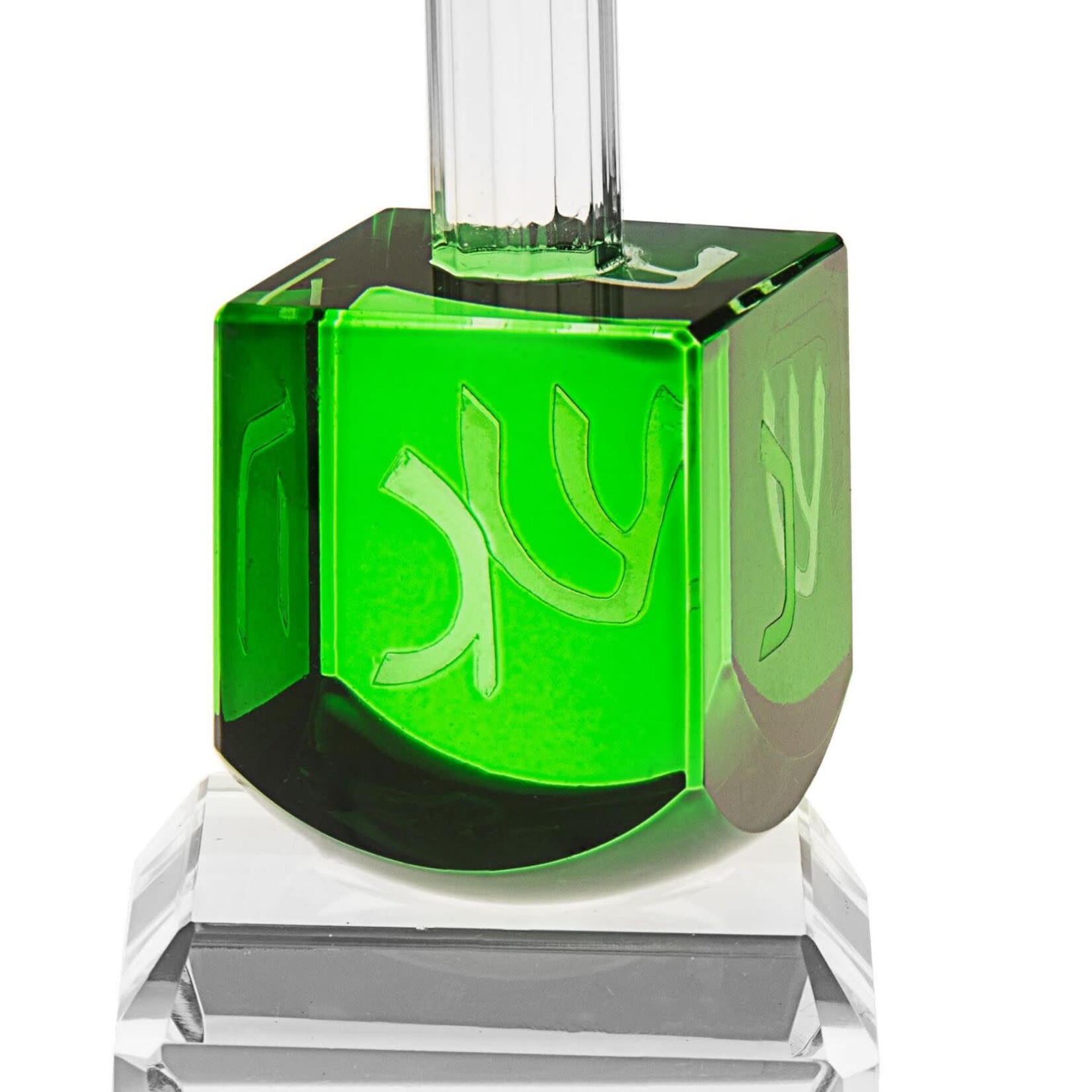 Crystal Dreidel - Green