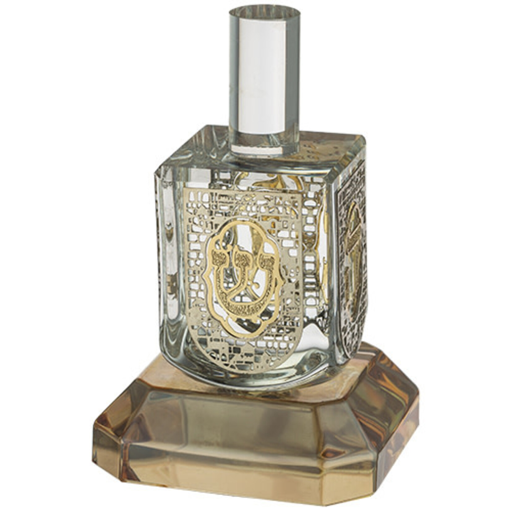 Silver and Gold Crystal Dreidel