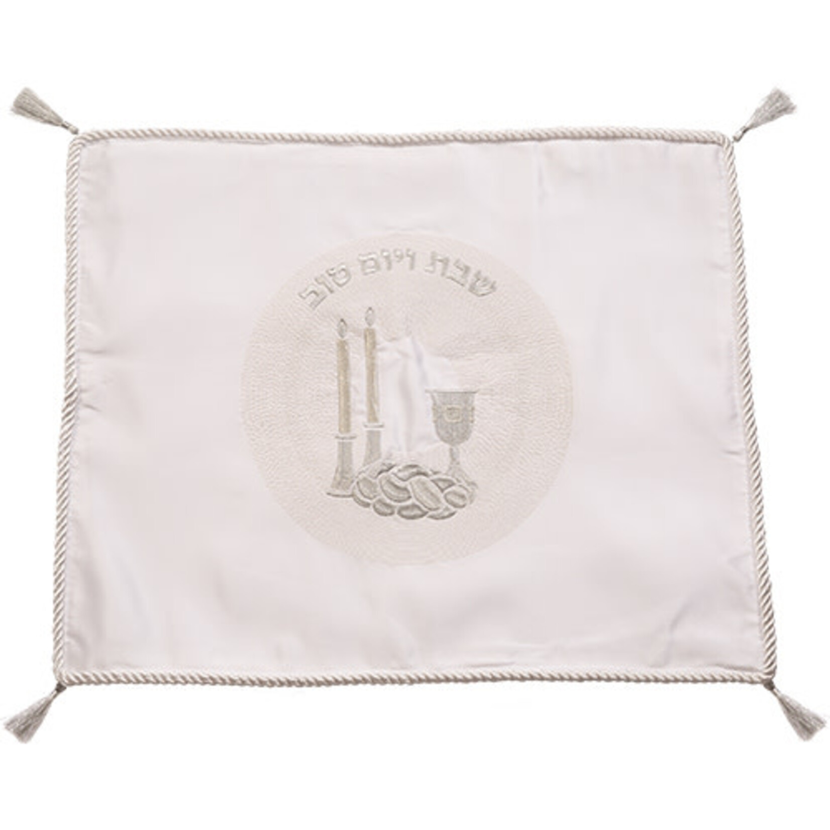 Satin Challah Cover With Embroidery