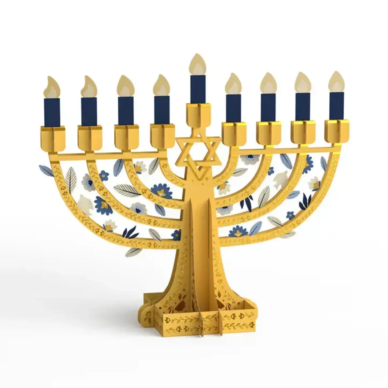 Elegant Interactive Menorah Giant Pop-Up Gift, Decor