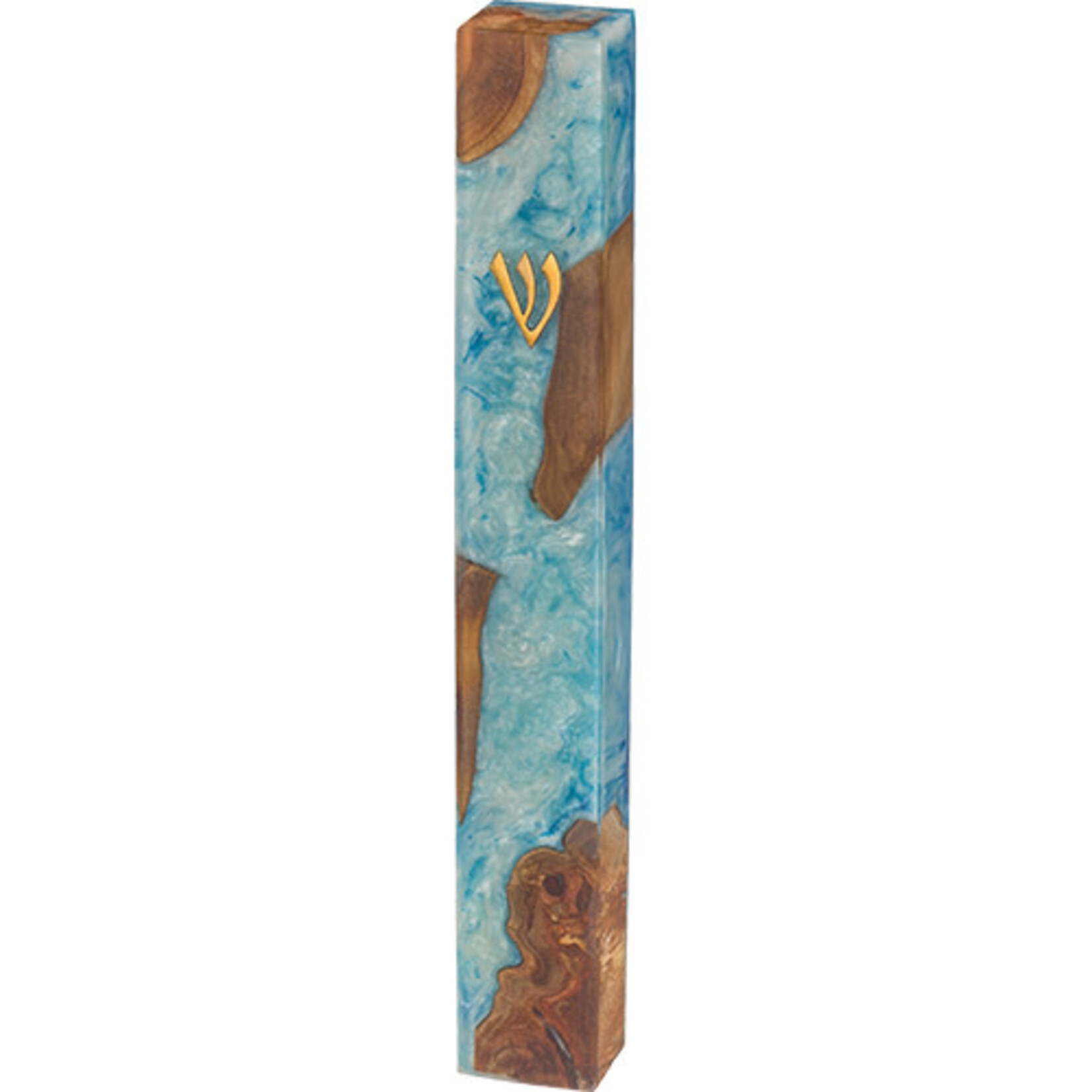 Epoxy Mezuzah - Blue