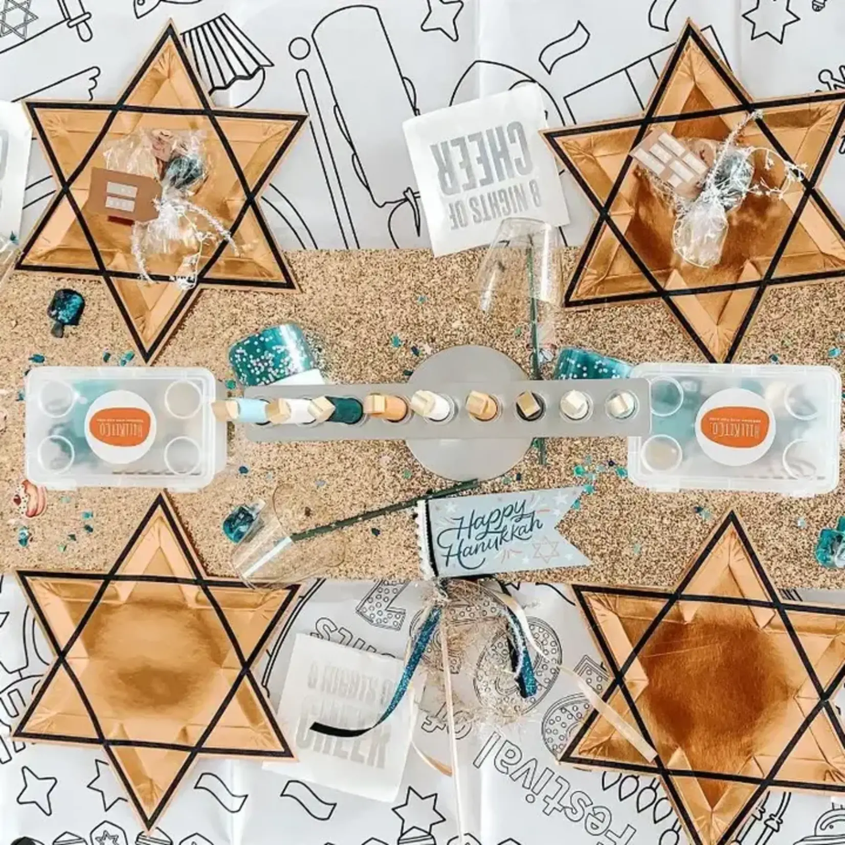 Hanukkah Coloring Tablecloth | Kids Activity