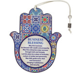 Hamsa Business Blessing - Blue Mosaic