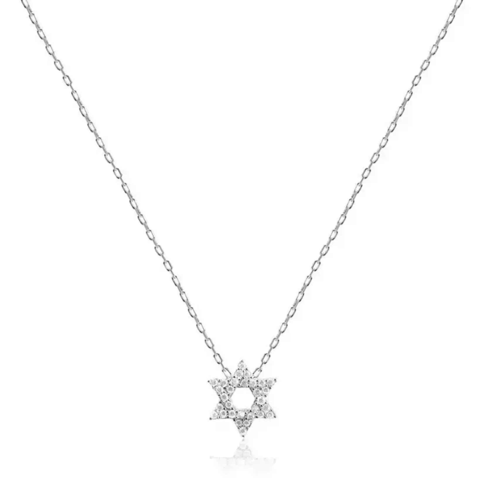 Sterling Silver Star of David w/ CZ