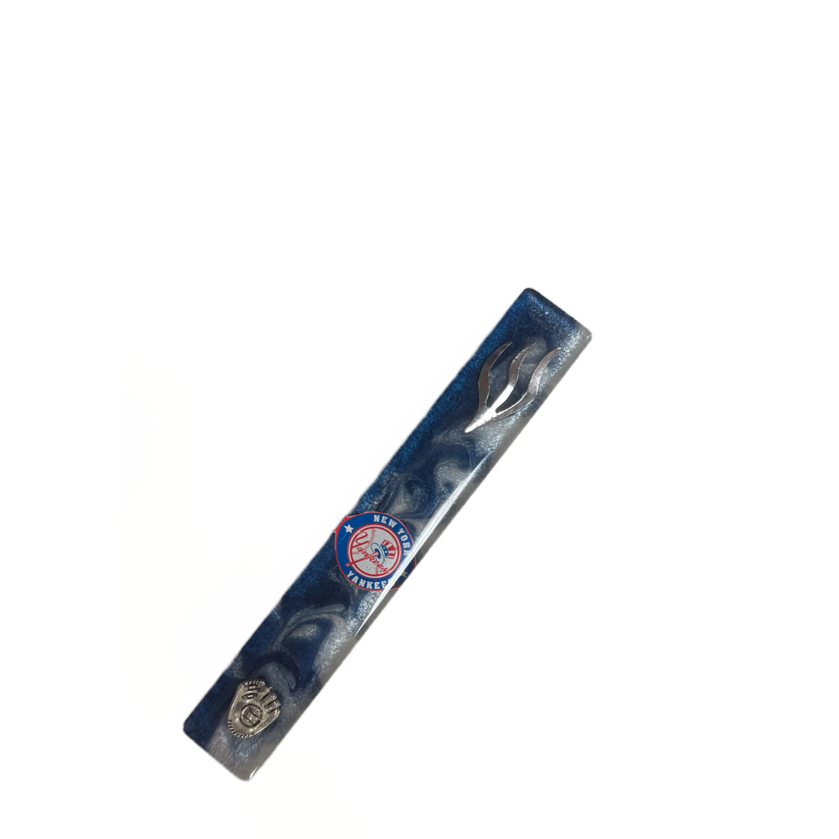 NY Yankees Epoxy Mezuzah Case