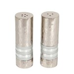 Hammered Salt and Pepper Shaker Set- Silver