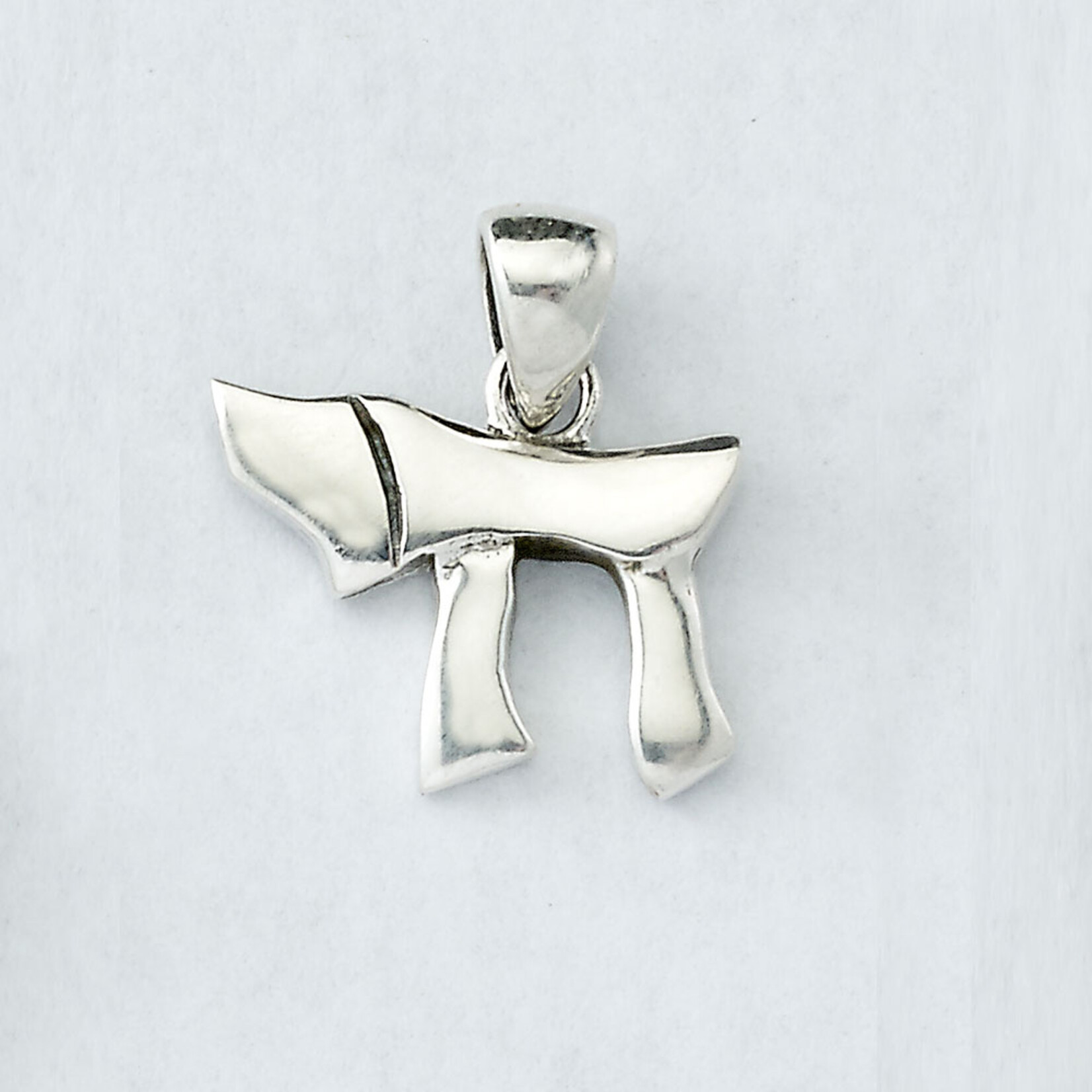 Sterling Silver Chai Pendant with SS 18" Chain