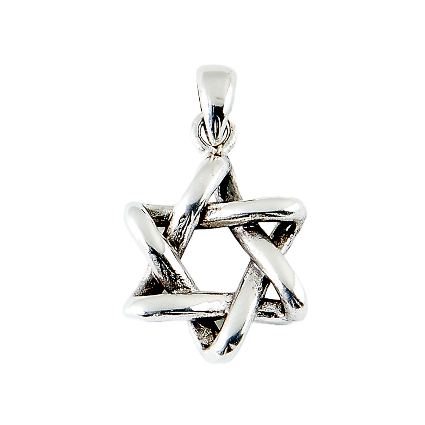 Sterling Silver Star of David Pendant with 18" Chain
