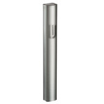 Aluminium Mezuzah Dotted Design In Gray - 15cm