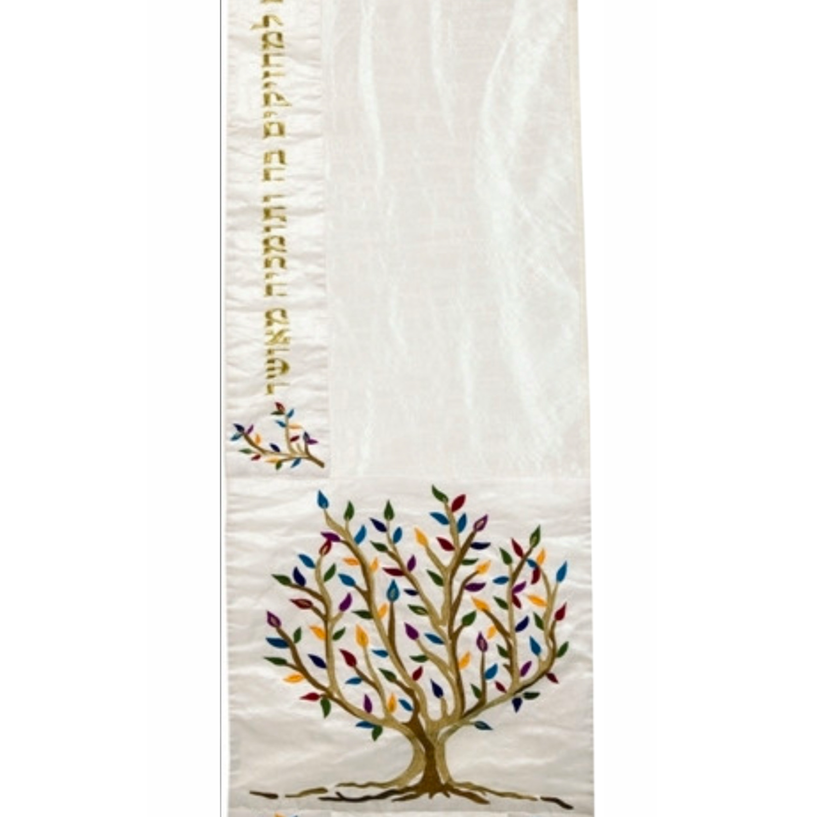 Embroidered Tallit Tree of Life Colored