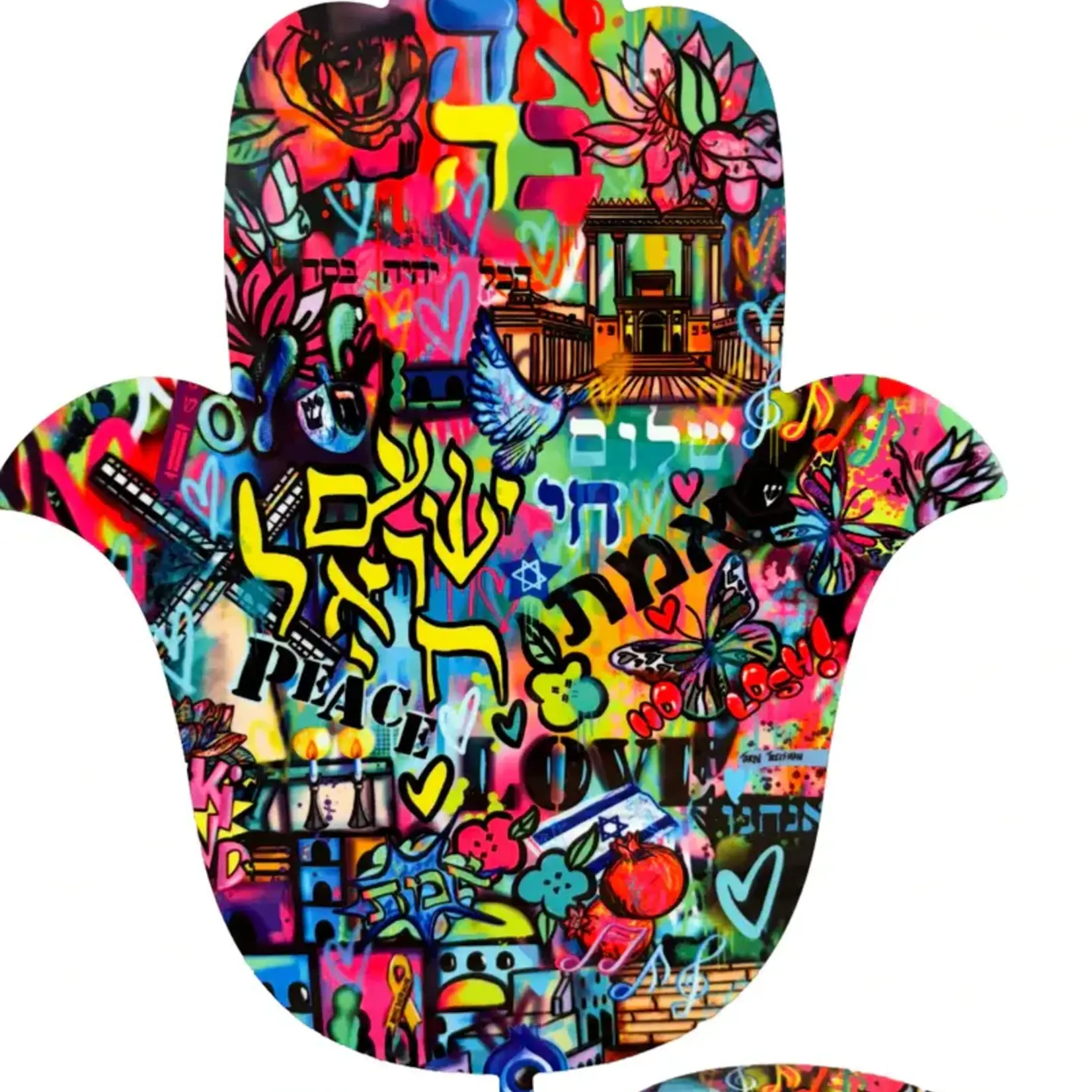 Pop Art Hamsa On Stand - Ahava