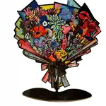 Bouquet of Flowers On Stand