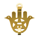 Brass Love Bird Hamsa - Jerusalem 19th Century Replica