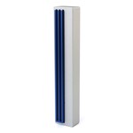 Elongated Shin Mezuzah - Gray/Dark Blue - 12cm