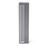 Elongated Shin Mezuzah - Grey/White - 7cm