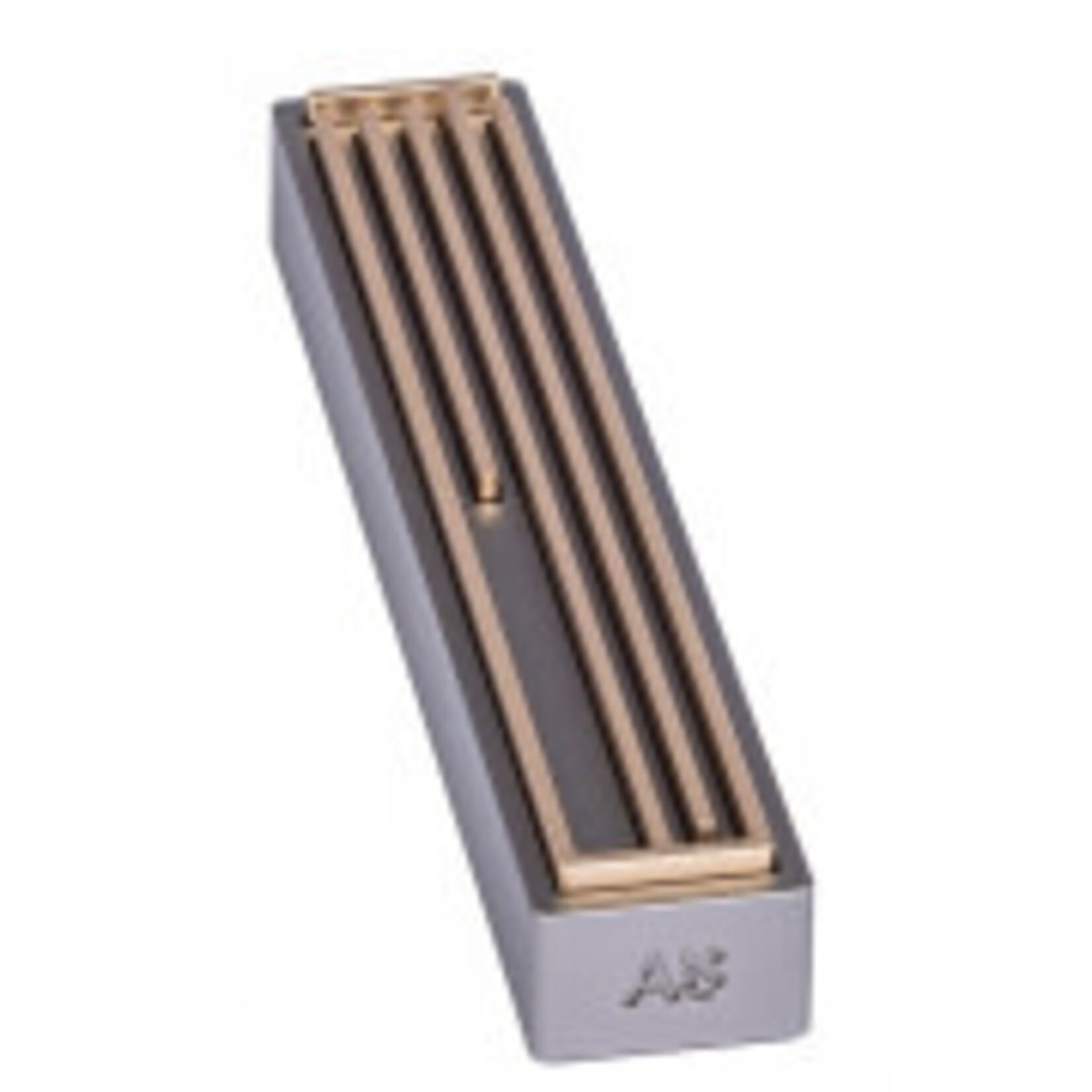 Shadai Mezuzah - Dark Grey/Champagne - 12cm