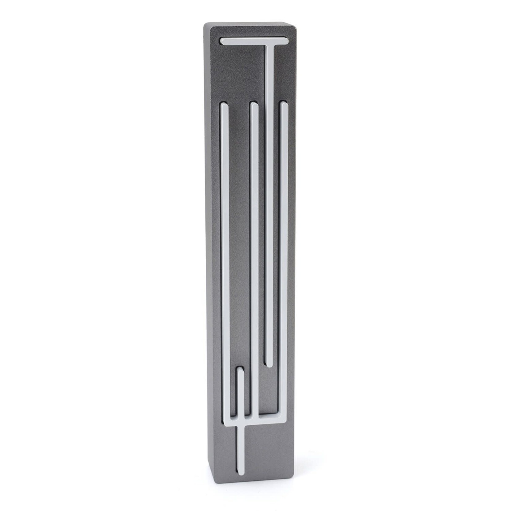 Shadai Mezuzah - Dark Grey/White - 12cm