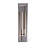 Shadai Mezuzah - Dark Grey/Champagne - 7cm