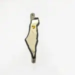 Pewter Map Of Israel Mezuzah Case