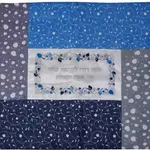 Embroidered Challah Cover - Blue w/ Lecha Dodi